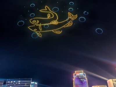 2025青海文化旅游节举行无人机表演