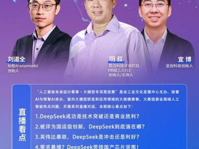 “人工智能未来设计大赛・大模型专项竞技赛” 系列直播开启！