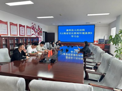 【法护营商】深入学习贯彻《云南省优化营商环境条例》，做实“三个强化”为营商环境注入司法动能