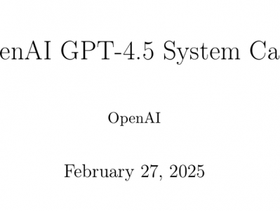 凌晨重磅!OpenAI推出GPT-4.5