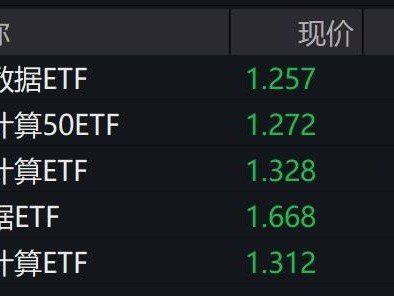 云计算概念股早盘走低，云计算、大数据相关ETF跌逾2%