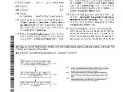 云天励飞公布国际专利申请：“大语言模型的KV缓存处理方法、数据处理方法和装置”可甜可御✨爱用假发合集