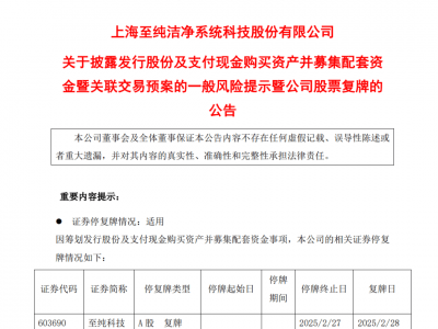 宣布了！百亿A股大动作，明起复牌！5万多股东要嗨？